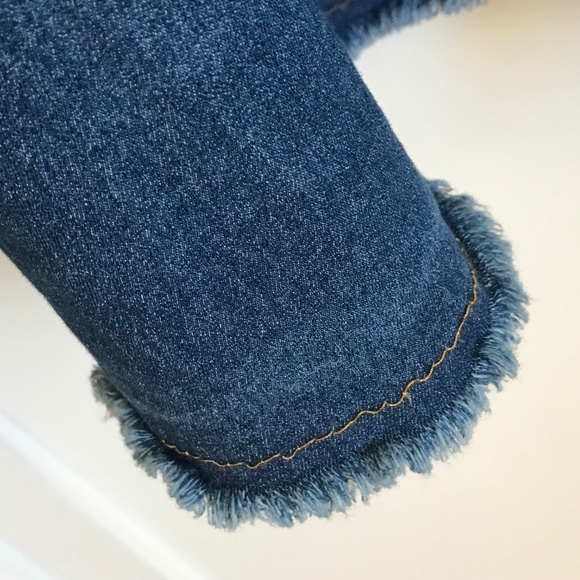 DENIM Skirt A-Line Midi with Pockets Pull On Women’s Size Large X-Large - Picture 5 of 16